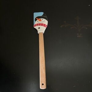 Wooden Snowman Spatula. NWOT